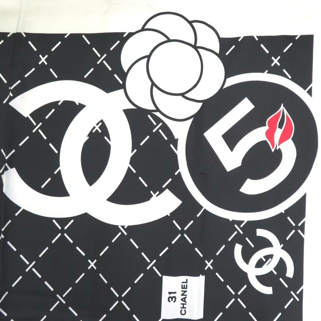 CHANEL - シャネル CHANEL スカーフ ココマーク カメリア ルージュ