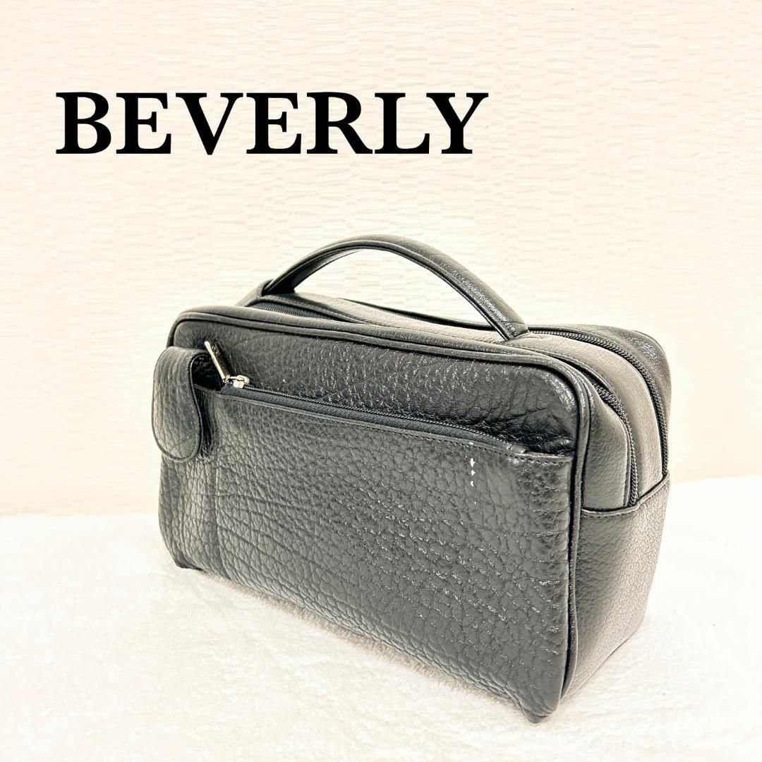 美品✨BEVERLY ビバリーハンドバッグトートバッグブラック黒