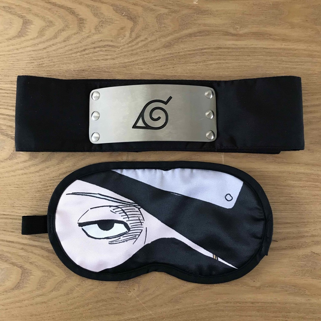 NARUTO ナルト 額当て カカシのアイマスク セット ハロウィン コスプレ エンタメ/ホビーのコスプレ(小道具)の商品写真