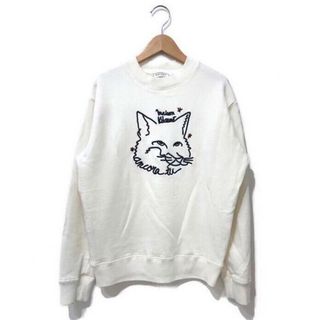 メゾンキツネ(MAISON KITSUNE')のMAISON KITSUNE メゾンキツネ トレーナー スウェット 白 ホワイト(スウェット)