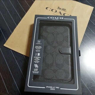 コーチ(COACH)のCOACH　iPhone14pro 手帳型カバー(モバイルケース/カバー)