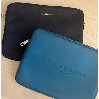 マークジェイコブス(MARC JACOBS)のマークジェイコブス★PCケース★2点セット★ブラック★13.5〜14インチ(その他)