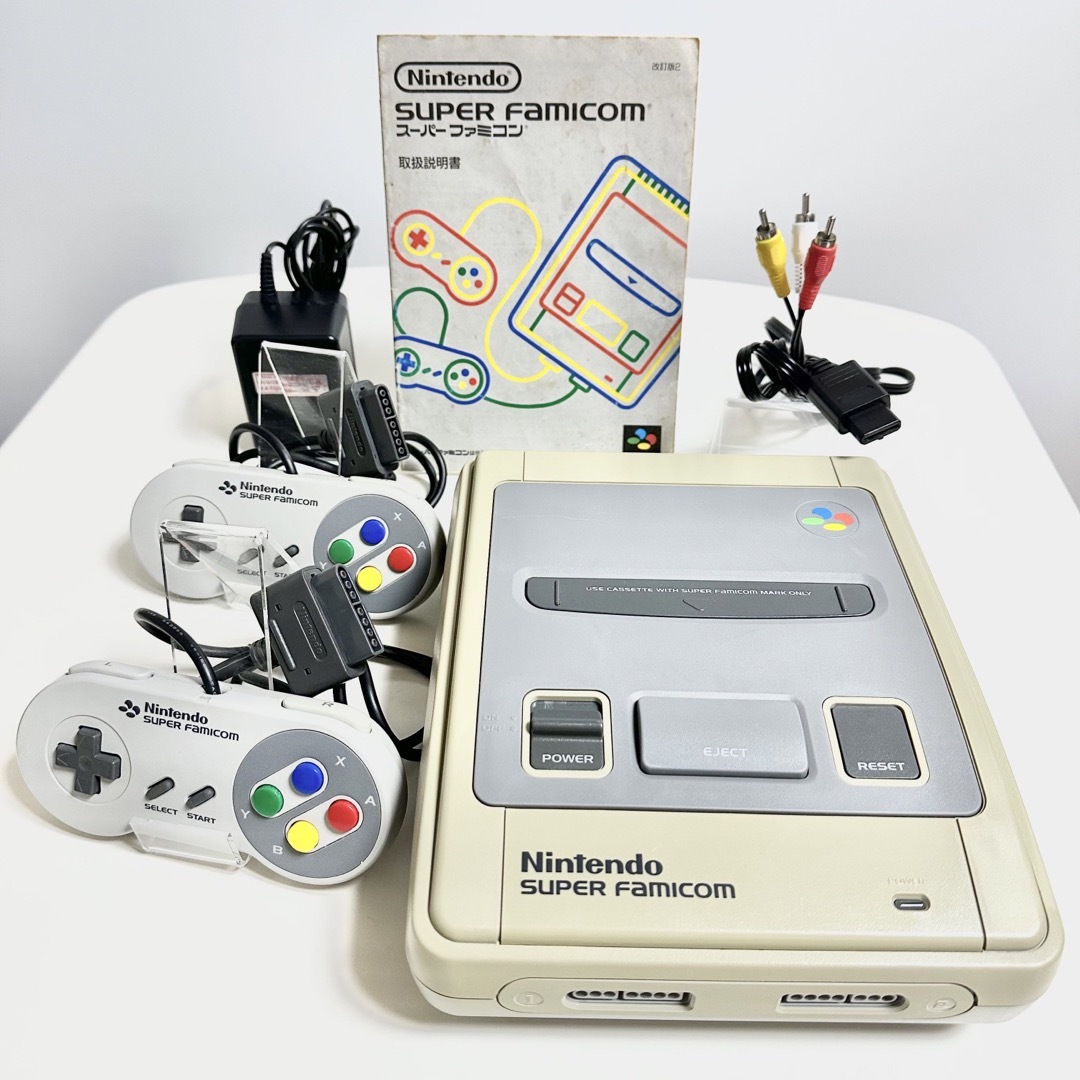 【美品】スーパーファミコン SFC 本体 スーファミ 動作確認済み 説明書付き