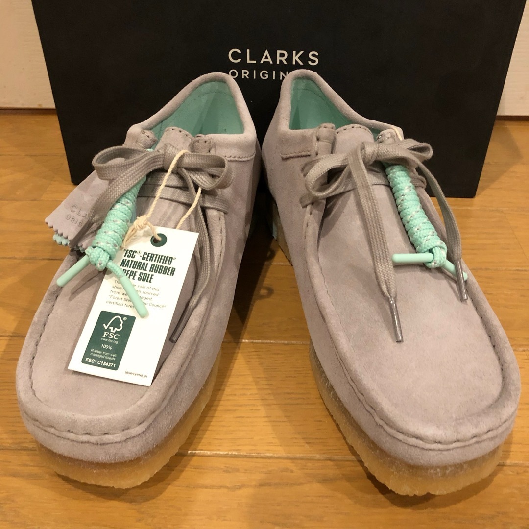 未使用] CLARKS WALLABEE ワラビーブーツ ナチュラルカラー-