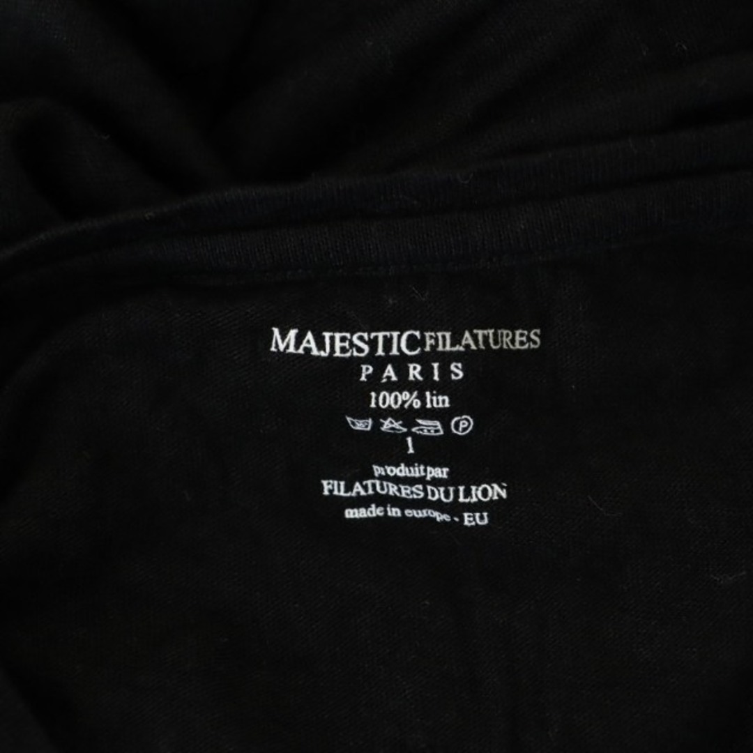 Majestic(マジェスティック)のマジェスティック フィラチュール Tシャツ カットソー Vネック 半袖 リネン レディースのトップス(Tシャツ(半袖/袖なし))の商品写真