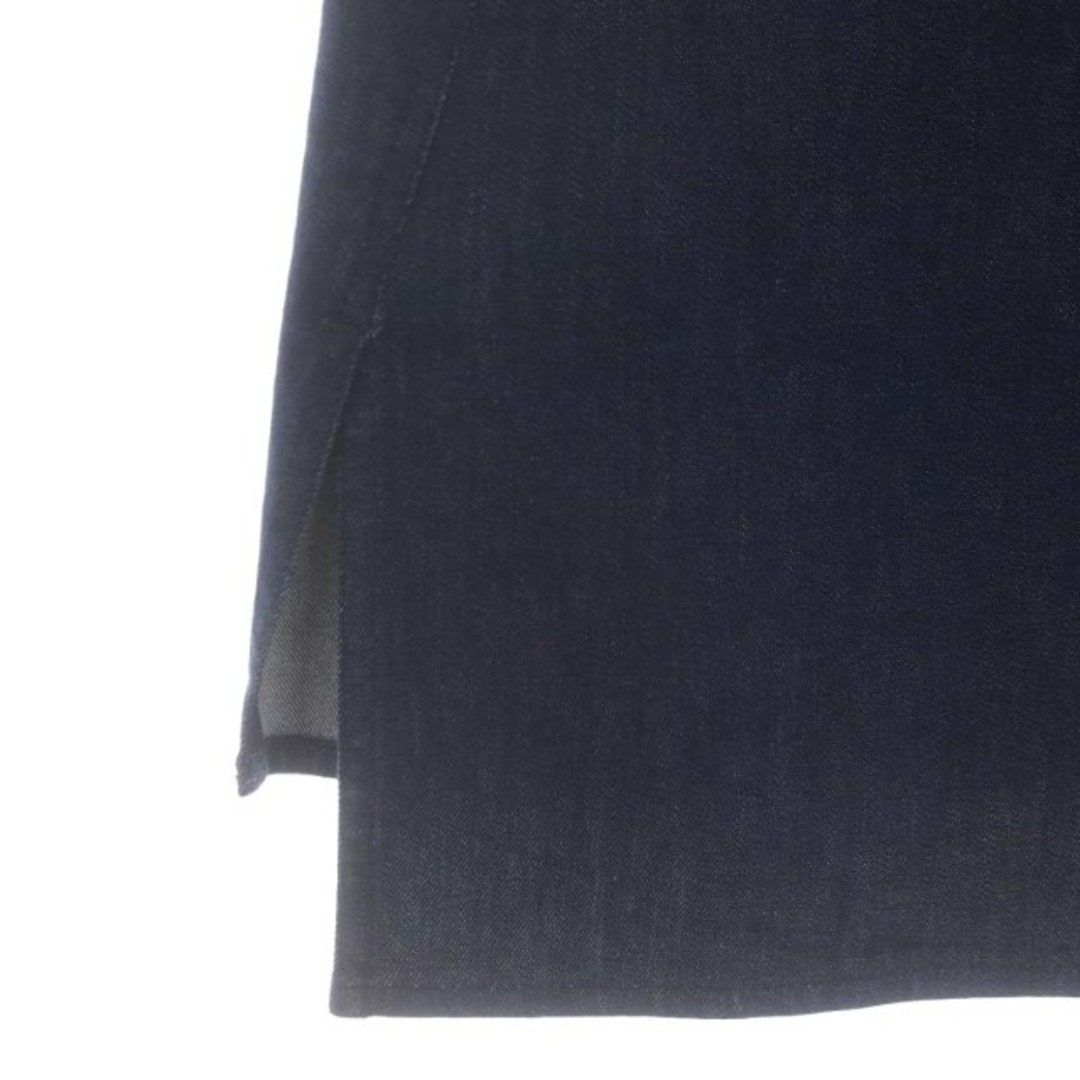 ADORE(アドーア)のアドーア ADORE デニム 台形スカート ミモレ丈 ロング スリット 36 紺 レディースのスカート(ロングスカート)の商品写真