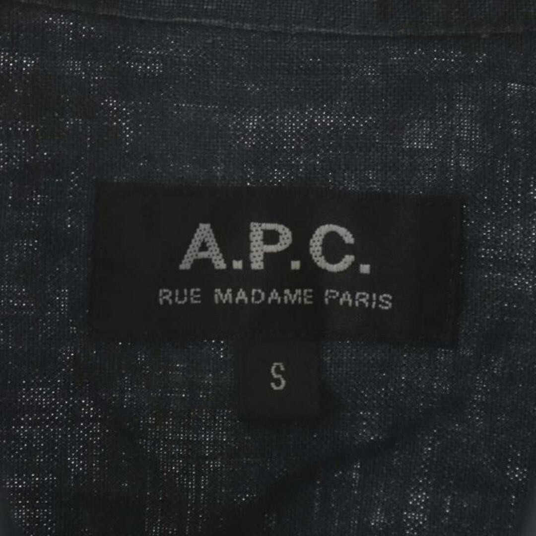 A.P.C(アーペーセー)のアーペーセー A.P.C. 半袖シャツ リネン S チャコールグレー /MI メンズのトップス(シャツ)の商品写真