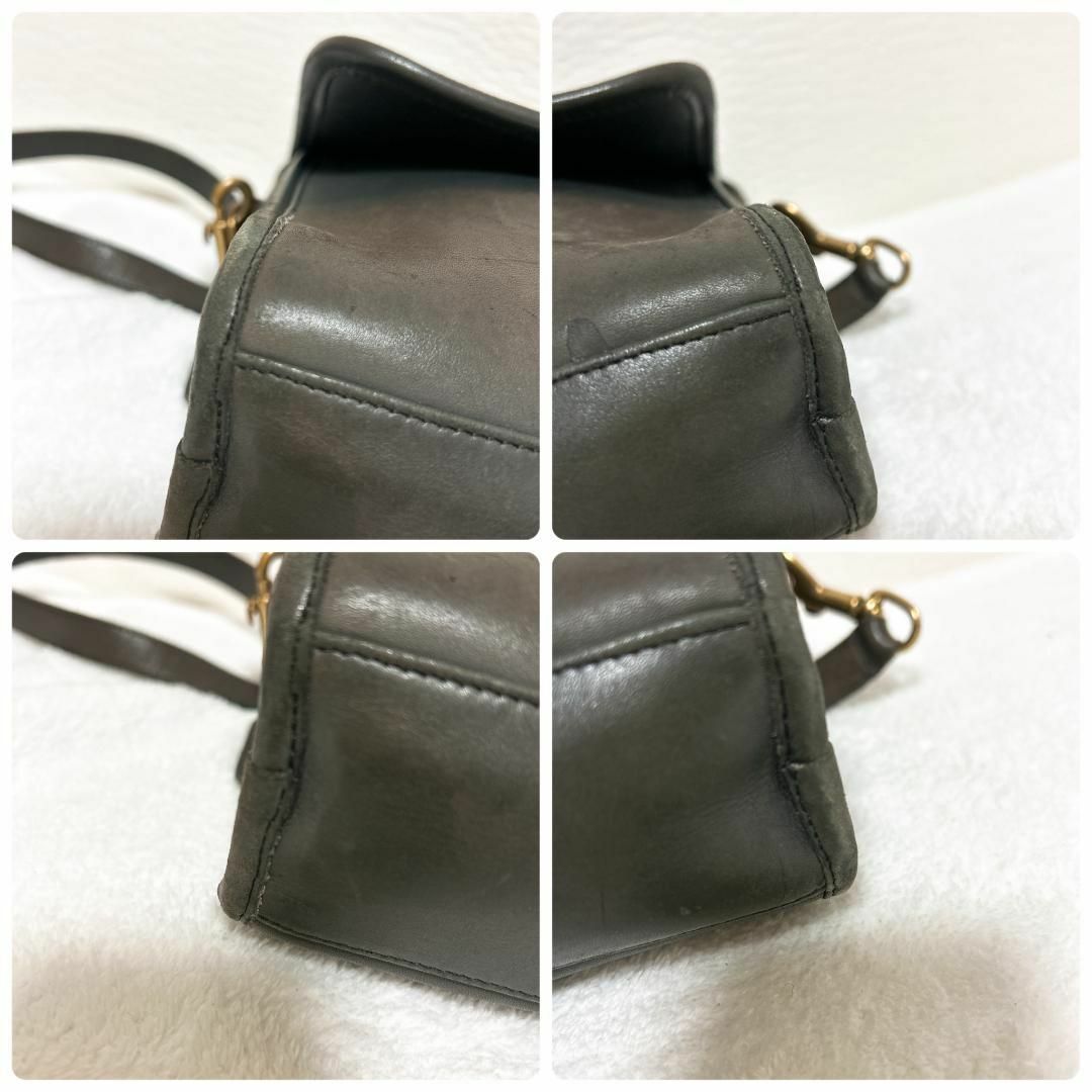 レア✨COACH コーチショルダーバッグハンドバッグブラウン茶ターンロック