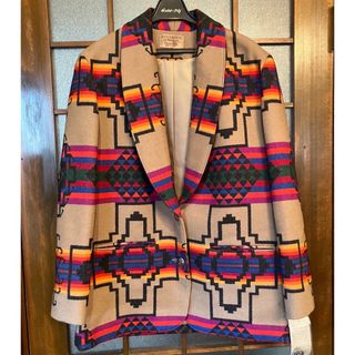 70年代 ペンドルトン PENDLETON チェック柄 ウール テーラードジャケット USA製 レディースM ヴィンテージ /eaa307210