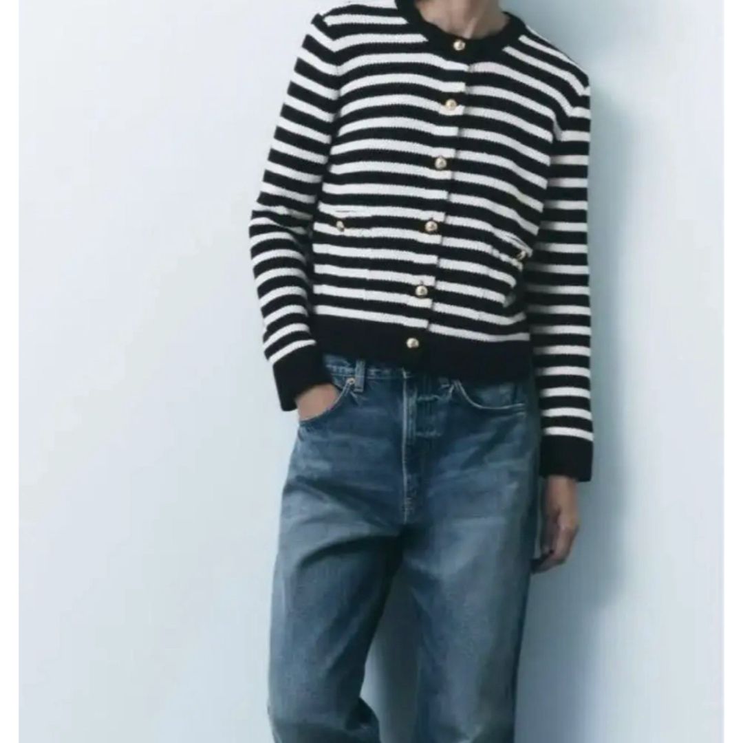 ZARA - 完売【タグ付き新品】ZARA ザラ ゴールドボタン ニット