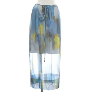 ルシェルブルー(LE CIEL BLEU)のルシェルブルー 23SS Transparent Pencil Skirt 総柄(ロングスカート)