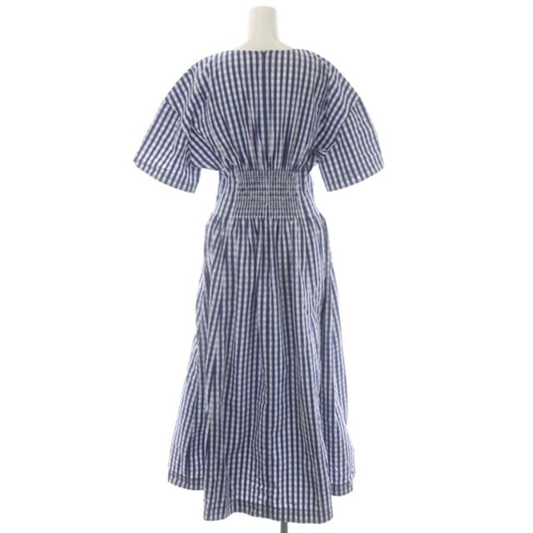 LE CIEL BLEU(ルシェルブルー)のルシェルブルー Gingham Check Round Form Dress レディースのワンピース(ロングワンピース/マキシワンピース)の商品写真