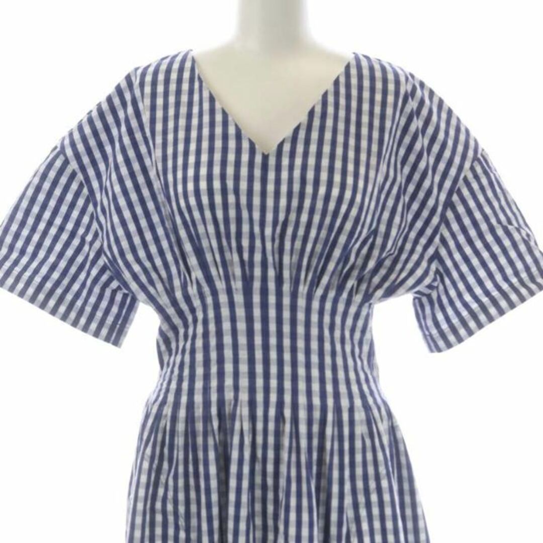 LE CIEL BLEU(ルシェルブルー)のルシェルブルー Gingham Check Round Form Dress レディースのワンピース(ロングワンピース/マキシワンピース)の商品写真