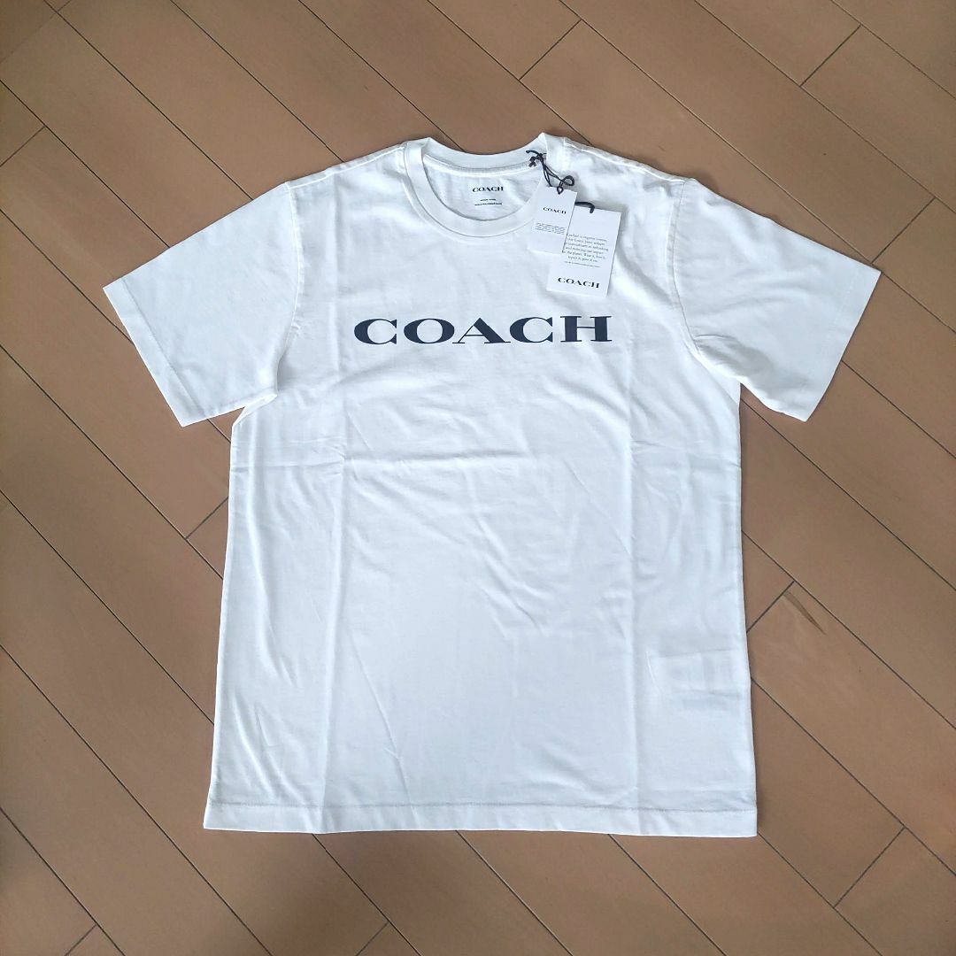 ★新品タグ付き★COACH(コーチ)メンズレキシー半袖Tシャツ白ホワイト