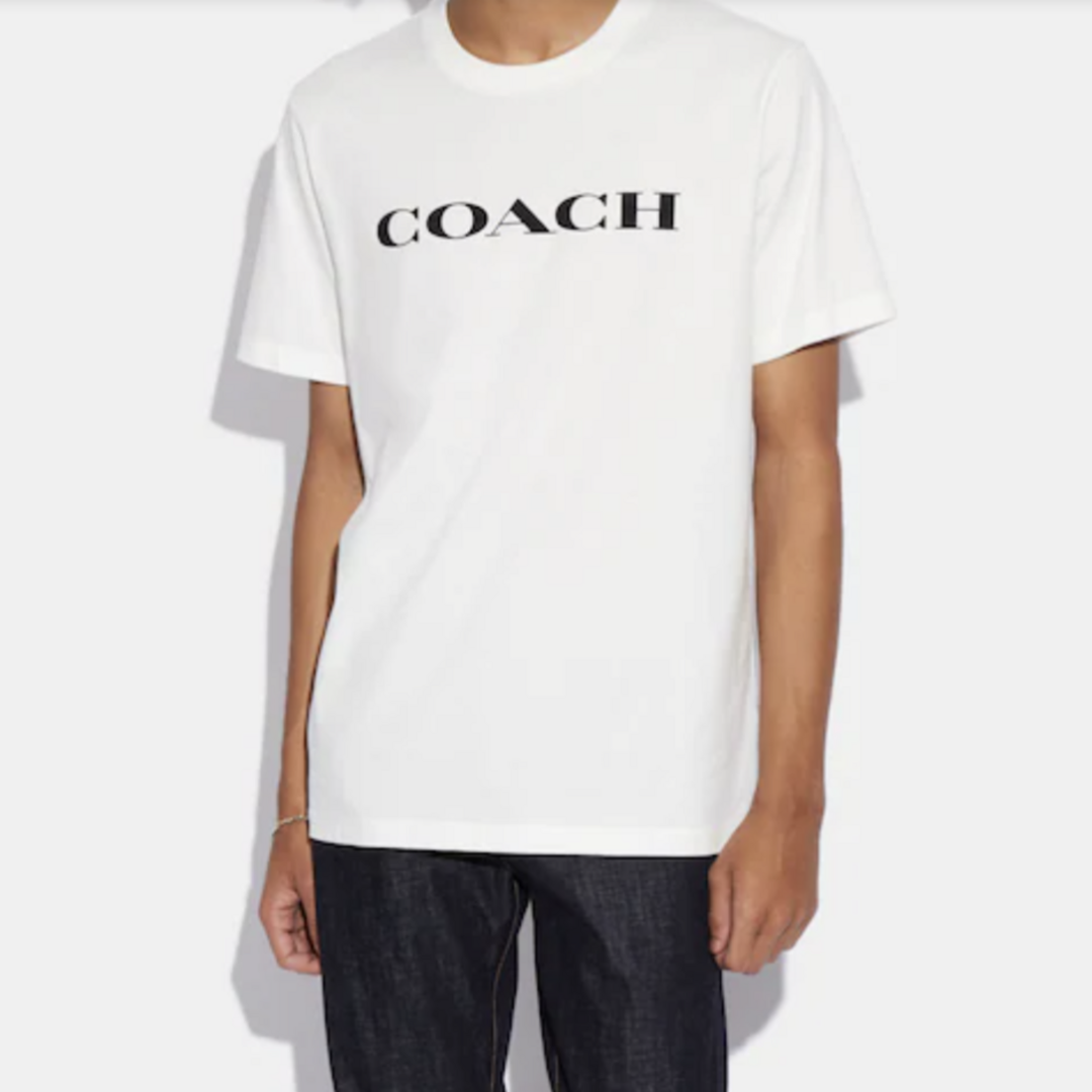 ★新品タグ付き★COACH(コーチ)メンズレキシー半袖Tシャツ白ホワイト