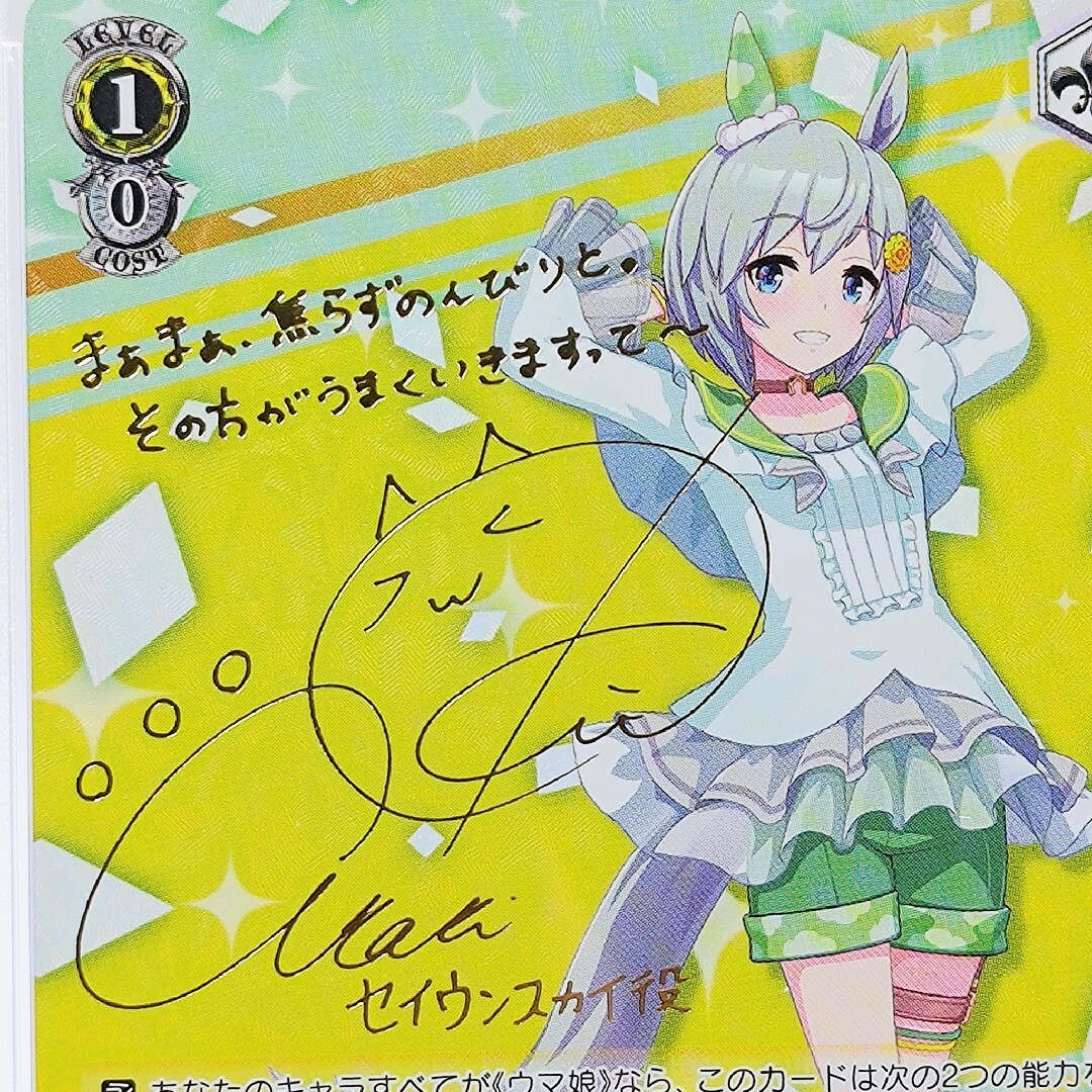 日本最大級 PSA10 サイン 鬼頭明里 ウマ娘 セイウンスカイ sp ヴァイス 日本最大級 PSA10 サイン 鬼頭明里 ウマ娘 セイウンスカイ sp ヴァイス