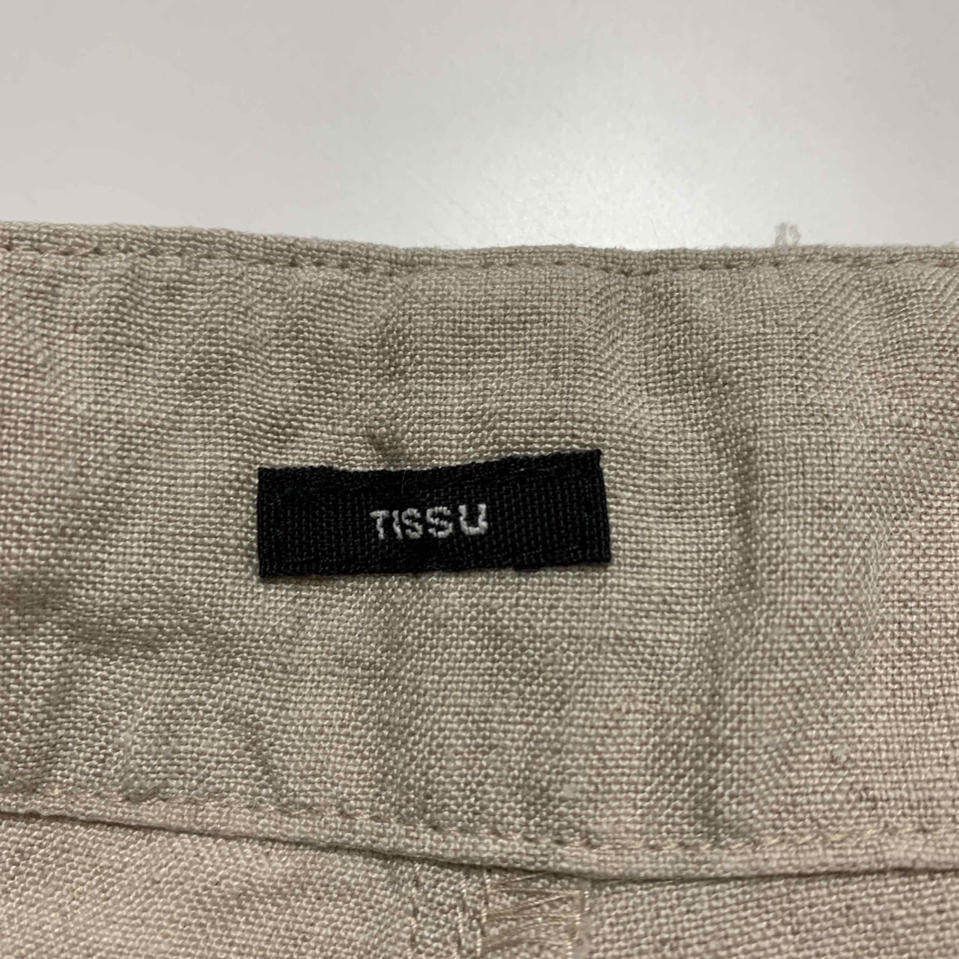 UNIVERSAL TISSU(ユニヴァーサルティシュ)の【Universal Tissu】リネン オーバーオール ナチュラル レディースのパンツ(オールインワン)の商品写真