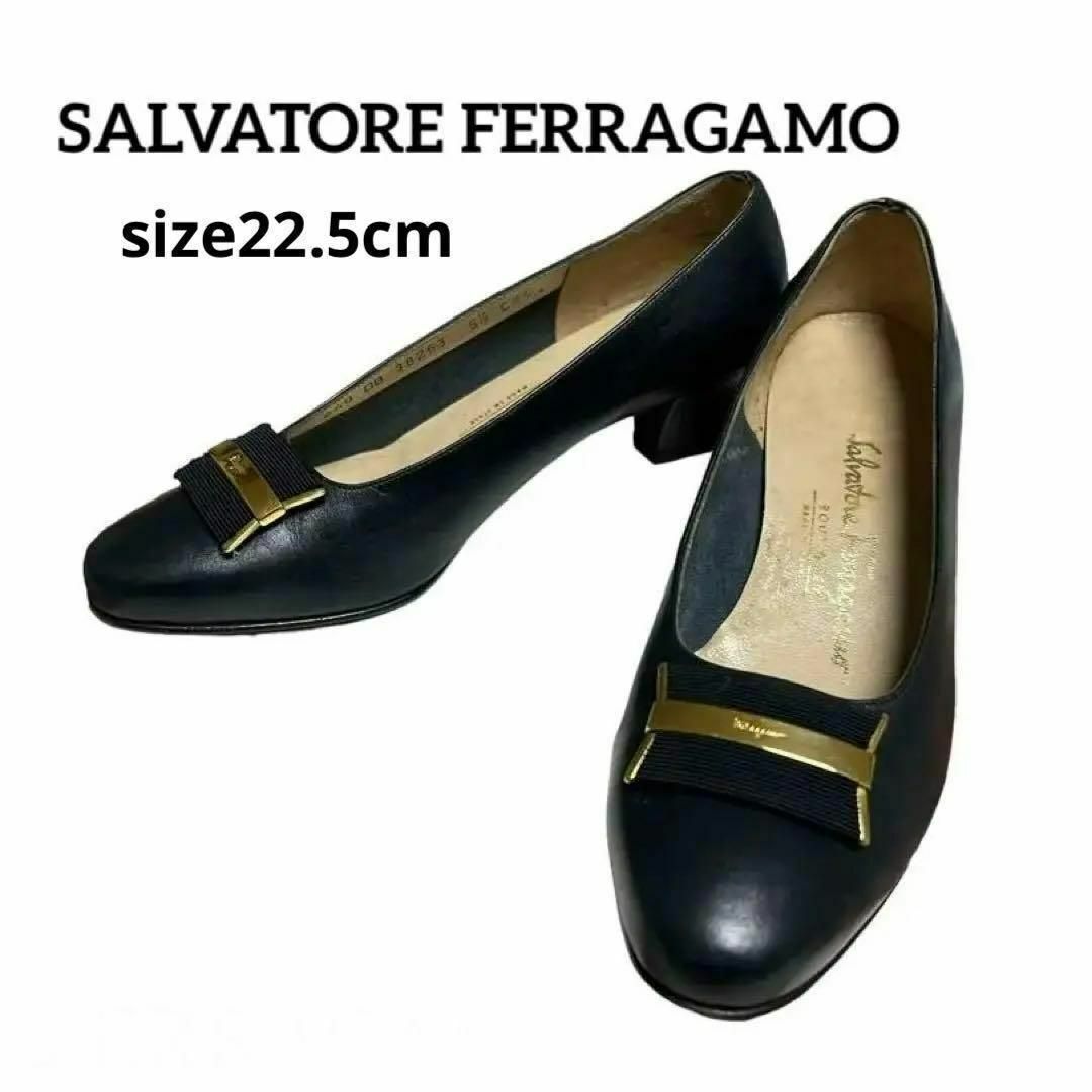 クラシック 【良品】✨SALVATORE FERRAGAMOフェラガモパンプス22.5cm