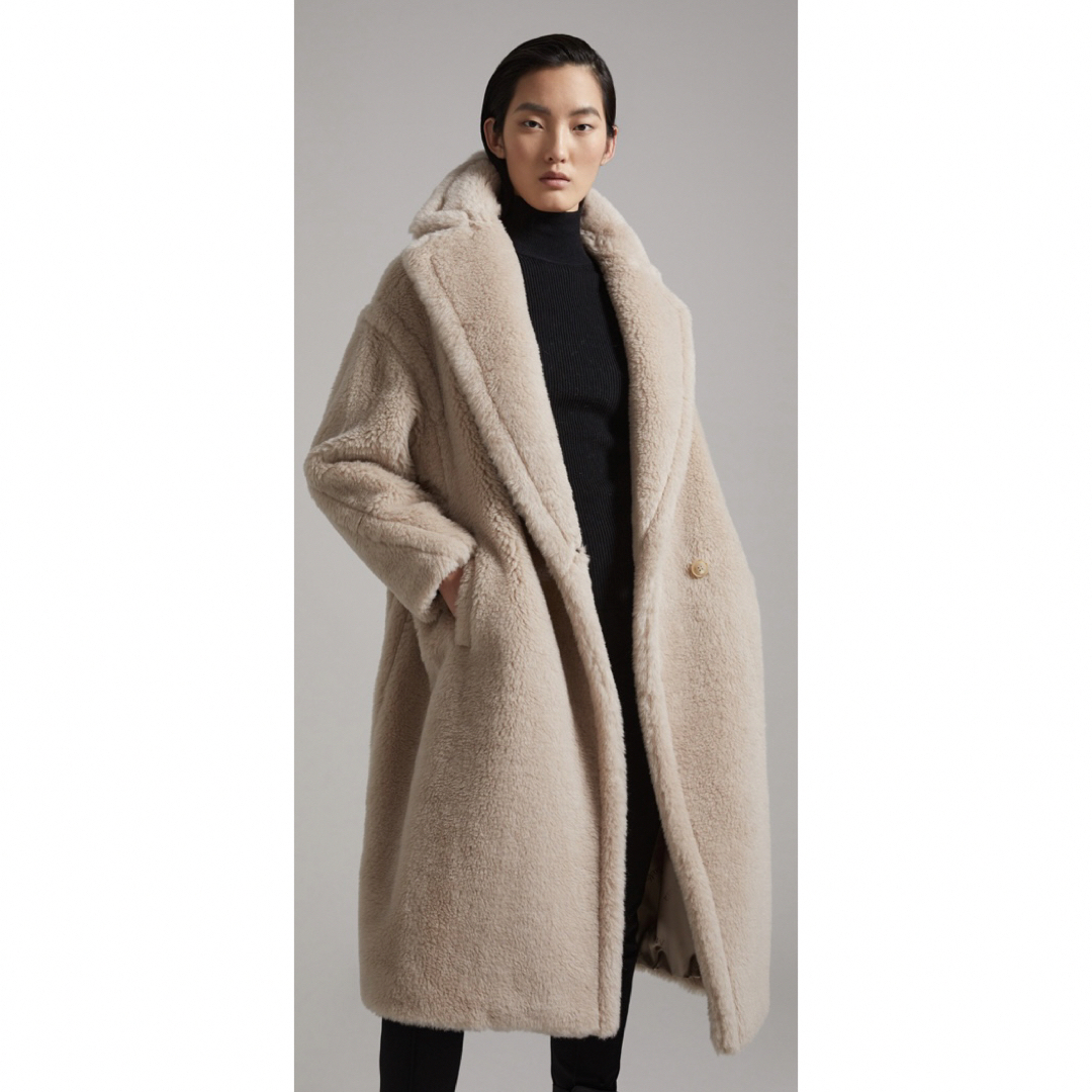 Max Mara テディベア コート サンド カシャXS - ジャケット/アウター Max Mara テディベア コート サンド カシャXS - ジャケット/アウター
