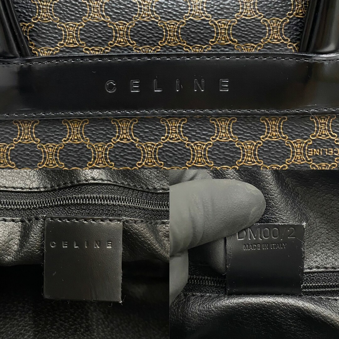 セリーヌ CELINE マカダム柄 ハンドバッグ ミニボストン ロゴ