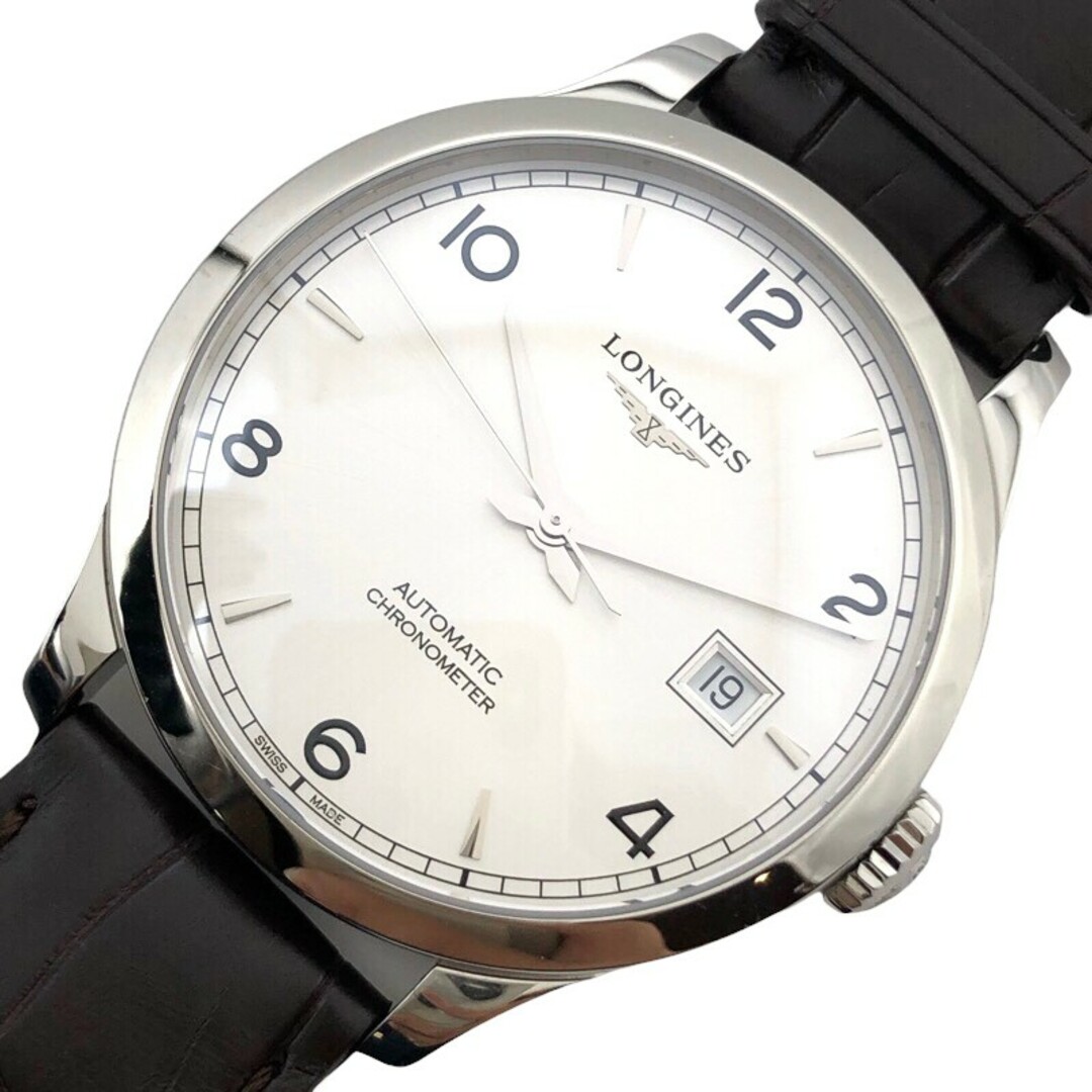 ロンジン LONGINES レコード L2.820.4.76.2 シルバー SS メンズ 腕時計