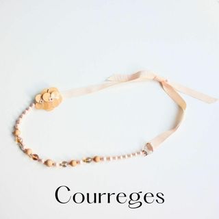 クレージュ(Courreges)のクレージュビーズフラワーネックレス(ネックレス)