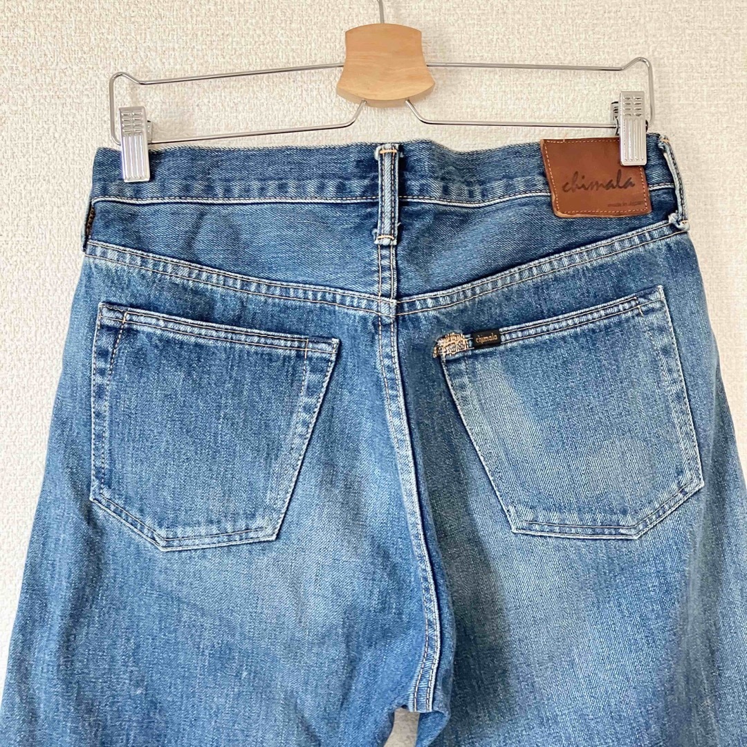 chimala セルビッチ カットオフ ダメージ デニム 26-