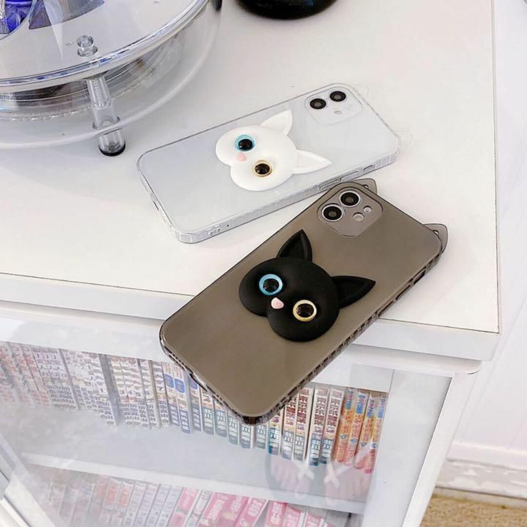 iPhone12 ケース 猫 ねこ ホワイト かわいい 量産型 韓国の通販 by s