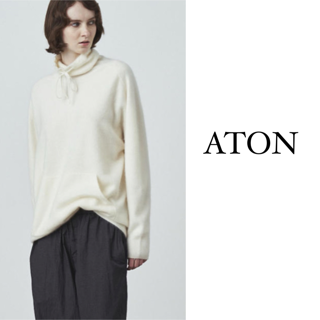 3万6300円 ATON エイトン カシミア100％ ニット