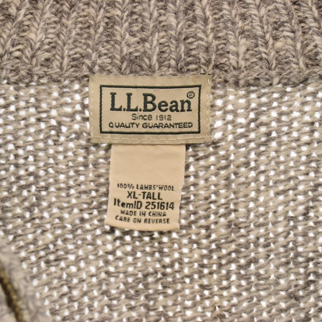 L.L.Bean - 古着 エルエルビーン L.L.Bean ウールニットフルジップ ...