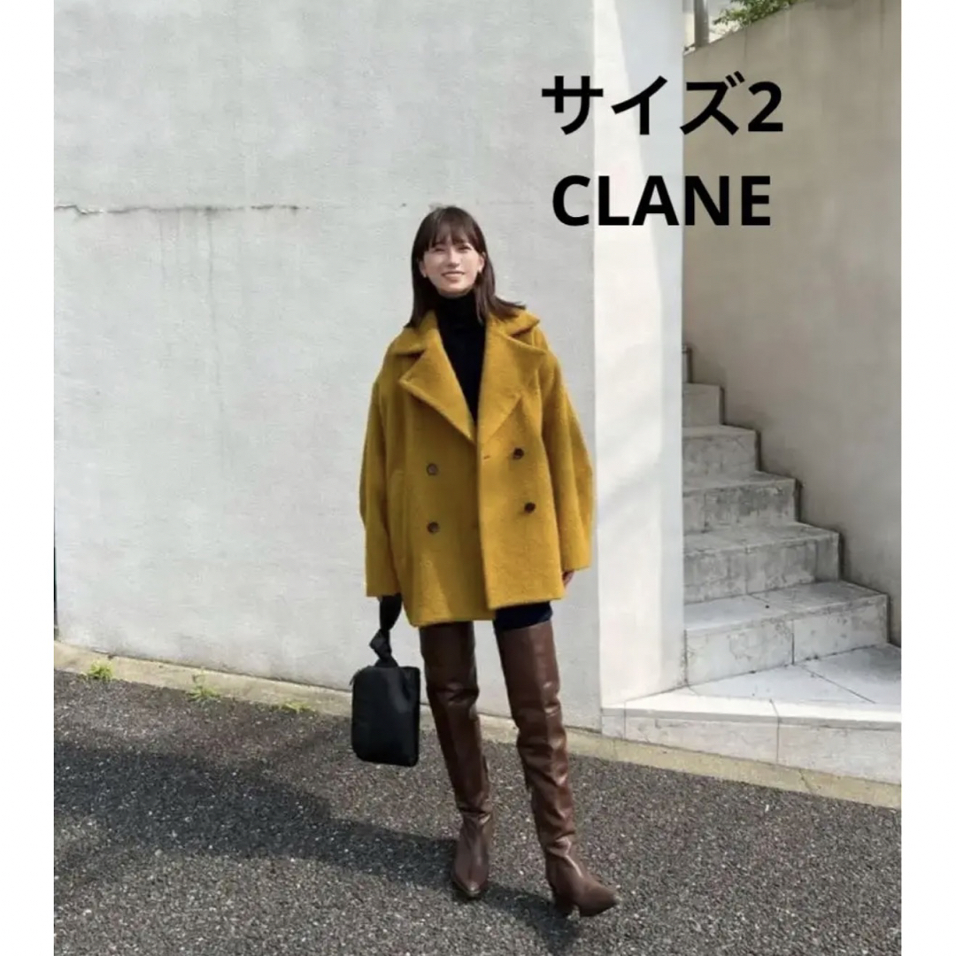 CLANE(クラネ)のCLANE OVER LINE DOUBLE COAT マスタード2 レディースのジャケット/アウター(その他)の商品写真
