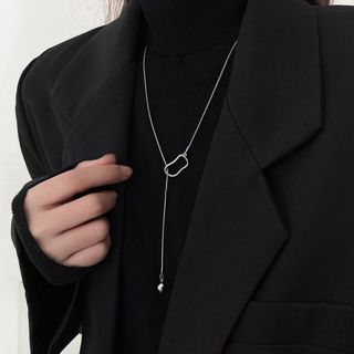 アメリヴィンテージ(Ameri VINTAGE)のnew【シルバー】ステンレス　スネークチェーン　ロングネックレス(ネックレス)