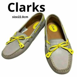 【美品】Clarksクラークスフラットシューズ22cm✨(ローファー/革靴)