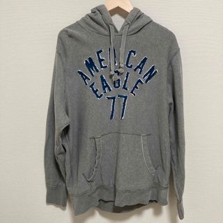 ホリスター(Hollister)の【アメリカンイーグル】プルオーバーパーカー  Lサイズ　グレー　ゆるだぼ(パーカー)