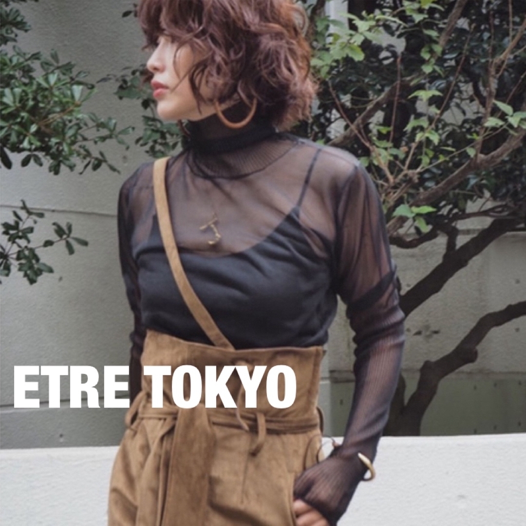 ETRE TOKYO/シースルーラメニット-