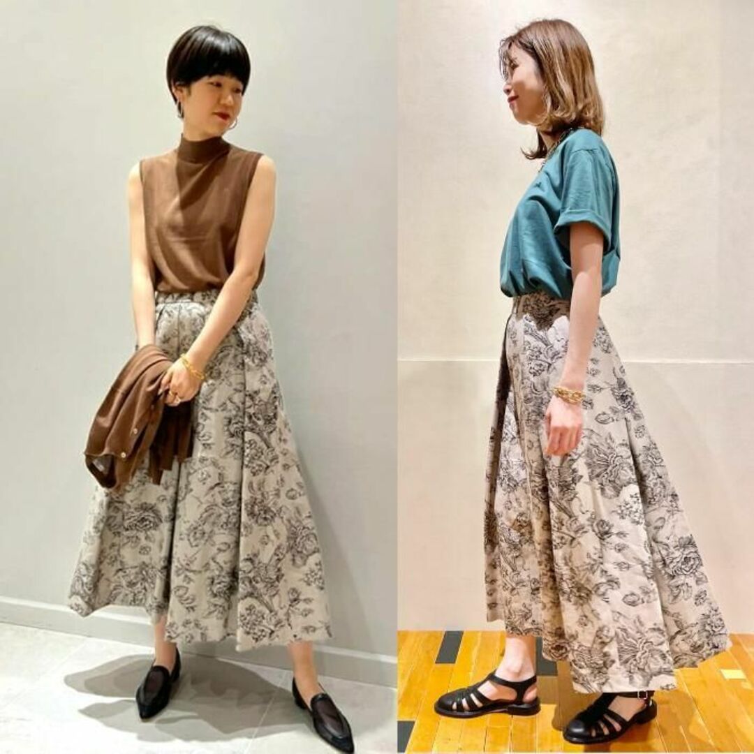 美品 VERMEIL par iena リネントワルドジュイ タックスカート