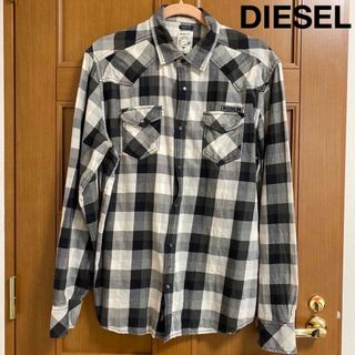 ディーゼル(DIESEL)の【ディーゼル】チェックシャツ　Lサイズ(シャツ)