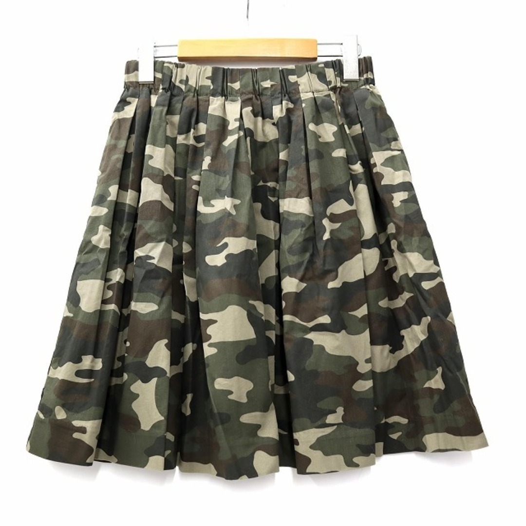 LOWRYS FARM(ローリーズファーム)のローリーズファーム コットン 迷彩柄 ギャザー スカート F レディースのスカート(ひざ丈スカート)の商品写真