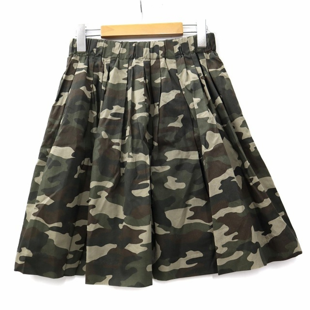 LOWRYS FARM(ローリーズファーム)のローリーズファーム コットン 迷彩柄 ギャザー スカート F レディースのスカート(ひざ丈スカート)の商品写真