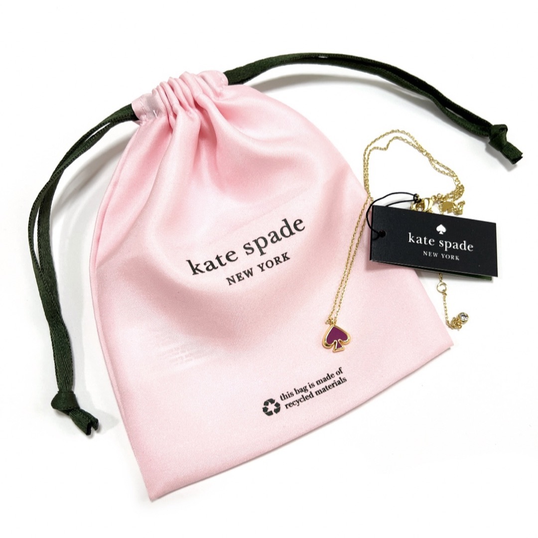 ケイトスペード kate spade ネックレス スペードマーク ピンク