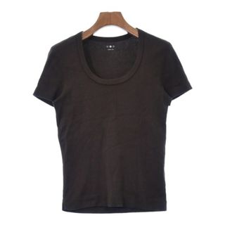 スリードッツ(three dots)のthree dots スリードッツ Tシャツ・カットソー -(XS位) 茶 【古着】【中古】(カットソー(半袖/袖なし))