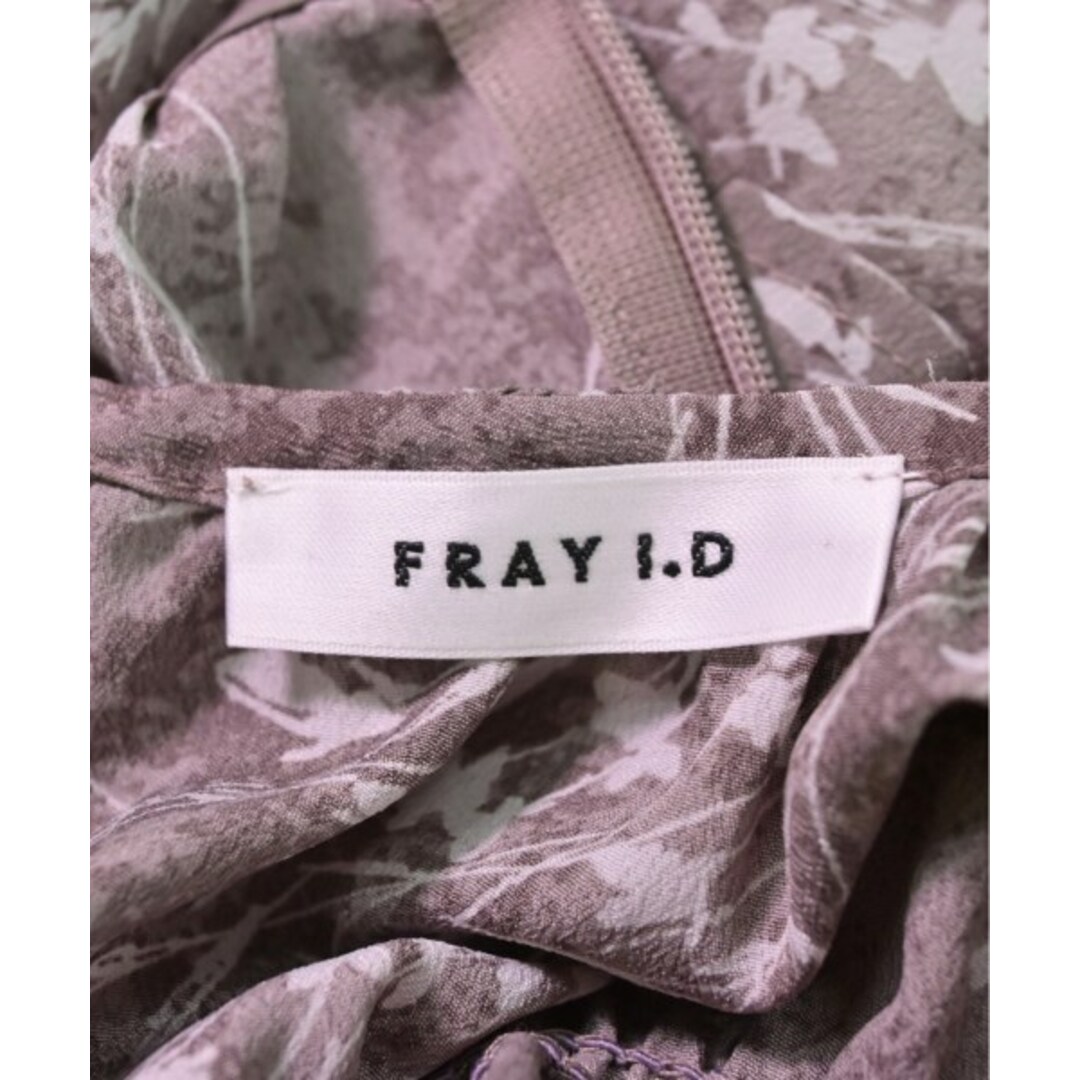 FRAY I.D(フレイアイディー)のFRAY I.D フレイアイディー ワンピース 0(S位) 紫x白(総柄) 【古着】【中古】 レディースのワンピース(ひざ丈ワンピース)の商品写真