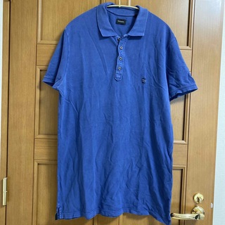 ディーゼル(DIESEL)の【ディーゼル】ポロシャツ　ブルー　XL(ポロシャツ)