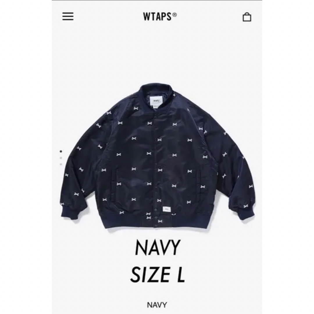 W)taps(ダブルタップス)のWTAPS TEAM / JACKET / NYLON. TWILL. NAVY メンズのジャケット/アウター(ナイロンジャケット)の商品写真