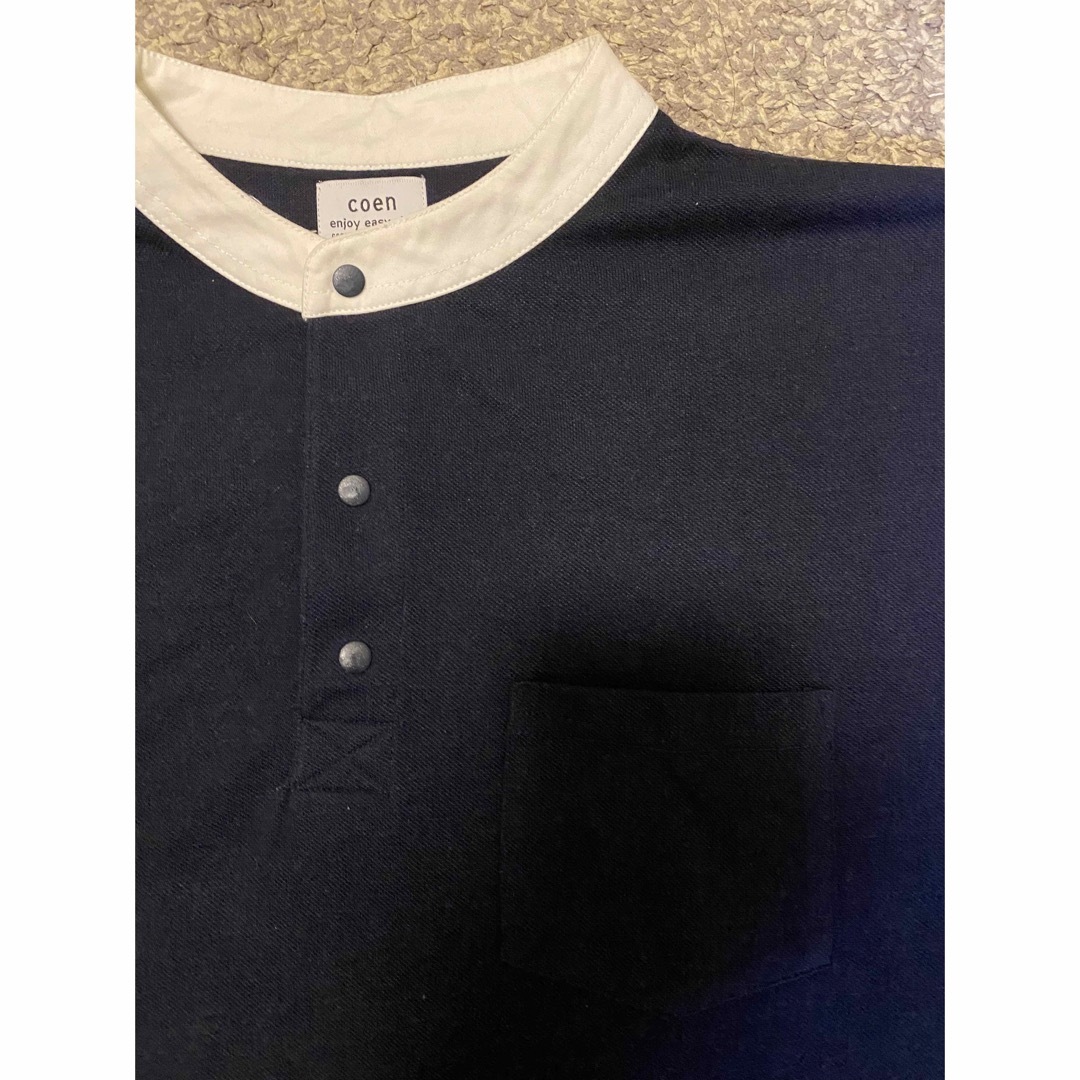 coen(コーエン)のcoen コーエン ポロシャツ 紺 ネイビー シャツ メンズのトップス(ポロシャツ)の商品写真