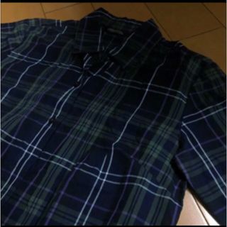 エディーバウアー(Eddie Bauer)のエディバウアーチェックコットンロングシャツ(シャツ/ブラウス(長袖/七分))