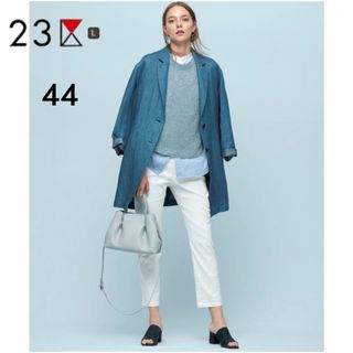 23区 - 23区 bellandi チェスターコート ロングコート グレー 40の通販