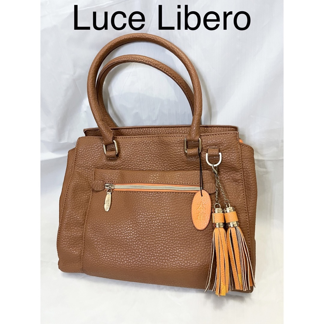 Luce Libero ITALY ハンドバッグ　茶　レザー　トートバッグ