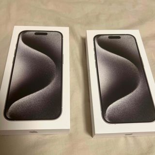 アイフォーン(iPhone)の【新品・未開封】iPhone15Pro 128GB ホワイトチタニウム2台(スマートフォン本体)