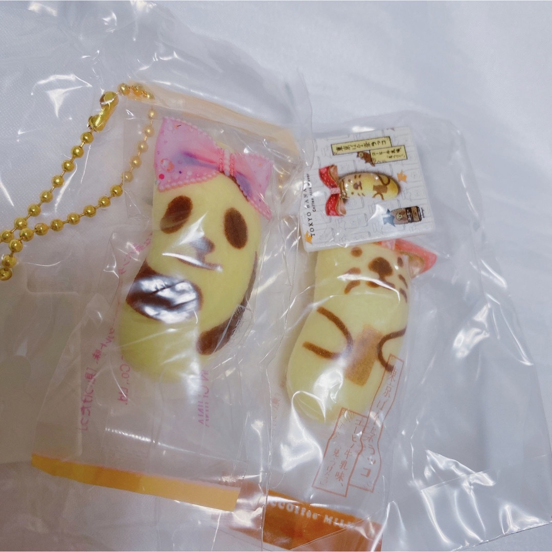 Takara Tomy(タカラトミー)の東京ばな奈 スクイーズマスコット ガチャ パンダ ラッコ エンタメ/ホビーのおもちゃ/ぬいぐるみ(キャラクターグッズ)の商品写真